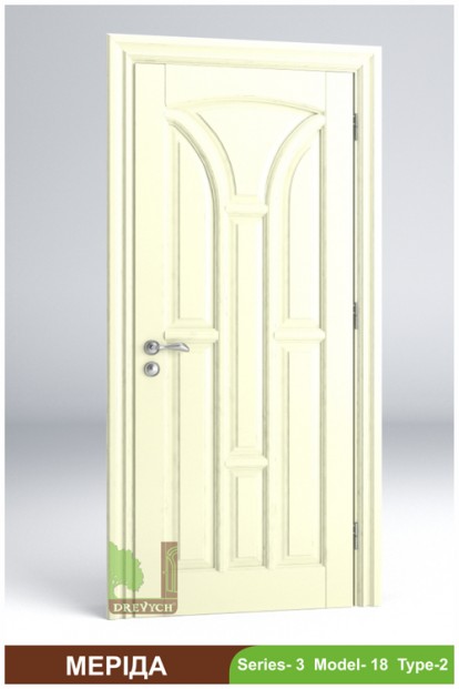 The interior doors of the selected array of wood Merida 